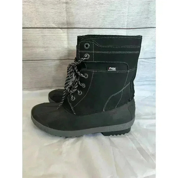 Pajar Men's Leroy Waterproof Black Snow Boots Size 8 Winter Casual - Picture 6 of 8